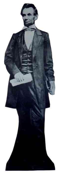 COTXDAG President Abraham Lincoln Lifesize Standup