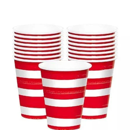 COTXDAG Painted Patriotic Paper Cups 9oz - 50ct