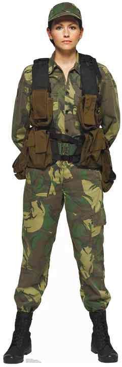 COTXDAG Female U.S. Soldier Lifesize Standup